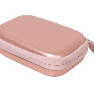 Pink Leather Travel Case